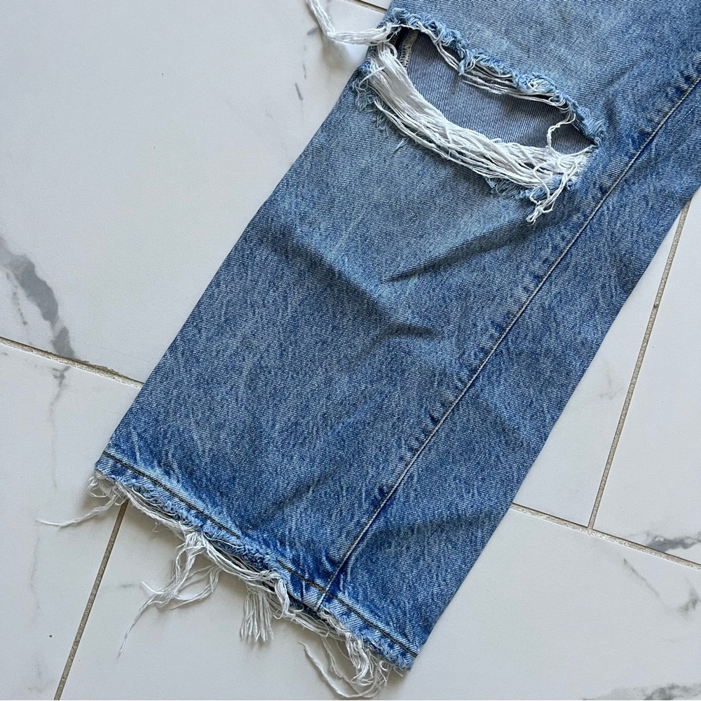 Free People We The Free Ranger Ripped Crop Wide Leg Denim Jeans 28 - Picture 2 of 9